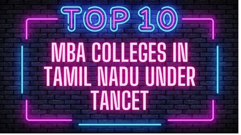 top mba colleges in tamilnadu under tancet